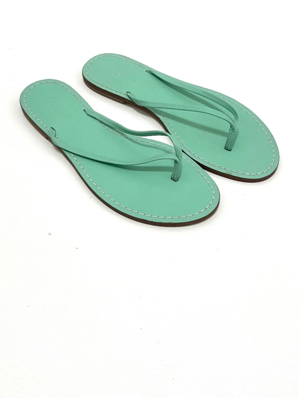 Brand New J. Crew Women's Leather Capri Sandals - Size 8, Color: Sunwashed Mint